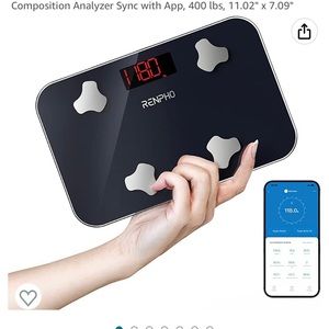 RENPHO Travel Scale for Body Weight, Mini Bathroom Scale for Body Fat,